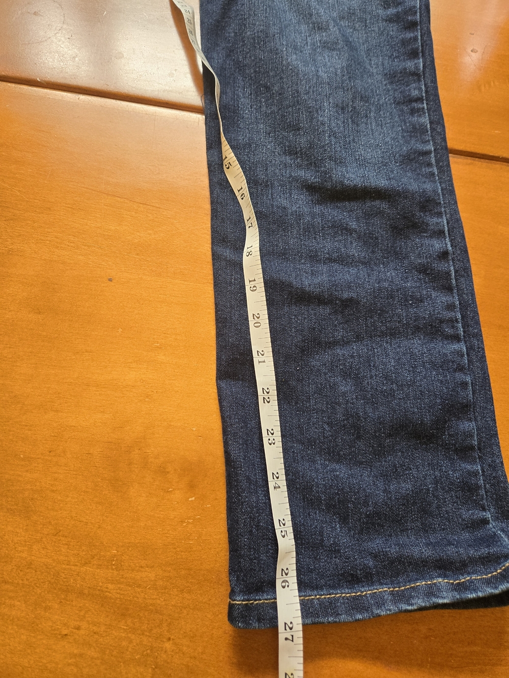 Gloria Vanderbilt Dark Blue Flare Jeans - Picture 3 of 3